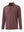 Brick Heather Skin-friendly Long Sleeve Melange Polo – 3D flat shirt display