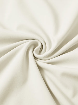 Fabric detail of youth long sleeve hoodied with kangaroo pocket, soft knit texture with cream tone