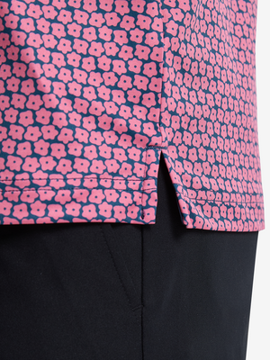Lightweight Print Long Sleeve Polo