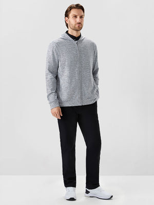 Texture Fleece Lined Golf Hooded Jacket