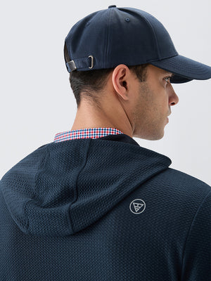 Texture Pullover Hoodie with Pockets