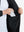 Detail view of inner pocket on black warm puffer winter golf jacket
