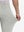 Detail view of pants elasticity on silver gray breathable casual slacks with 4 pockets