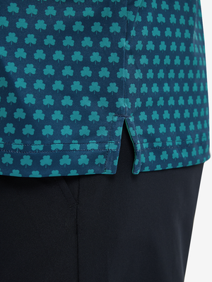 Lightweight Print Long Sleeve Polo