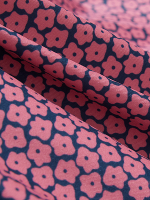 Lightweight Print Long Sleeve Polo