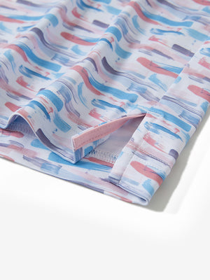 Youth Print Stretch Lightweight Polo Shirts