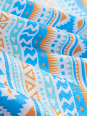 Lightweight Print Long Sleeve Polo