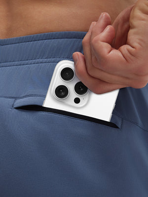 Breathable Running Shorts with 4 Zipper Pockets