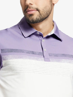 Front view from nose to chest in CREAM Premium Performance Polo