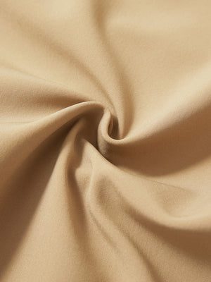 Fabric view of khaki water-resistant stretch heat-tech winter trousers