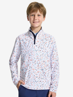 Youth Print Midlayer Q-Zip Pullover Sweatshirts