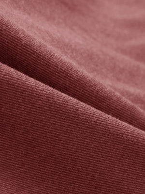 Heather Brushed Rib Knit Crewneck Sweatshirt