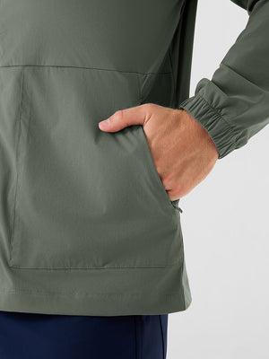 Nylon Blend Water Resistant Windbreaker Jacket