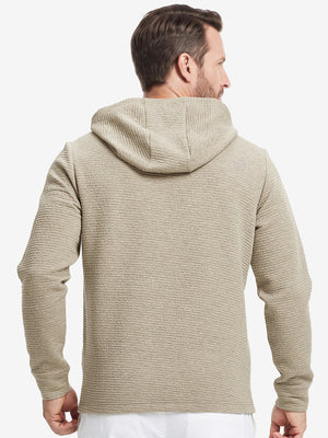 Texture Heather Cozy Hoodies Pullover