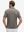 Back half-body view of a model wearing the light brown everyday classic solid polo, highlighting the tailored rear fit