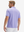 Back half-body view of a model wearing the lilac everyday classic solid polo, highlighting the tailored rear fit