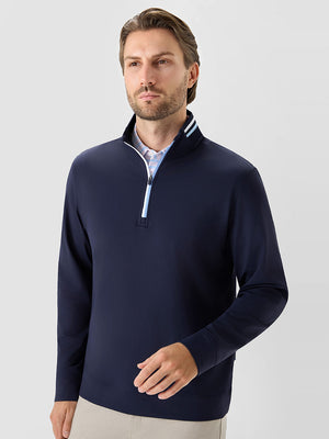 4-Way Stretch Ribbed 1/4 Zip Sweatshirt