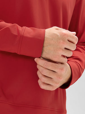 4-Way Stretch Ribbed 1/4 Zip Sweatshirt