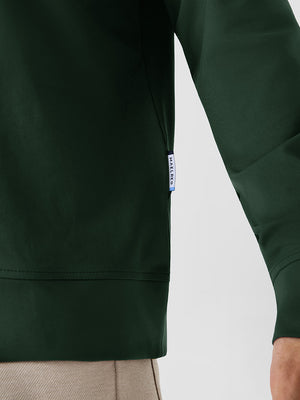 4-Way Stretch Ribbed 1/4 Zip Sweatshirt