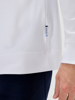 4-Way Stretch Ribbed 1/4 Zip Sweatshirt