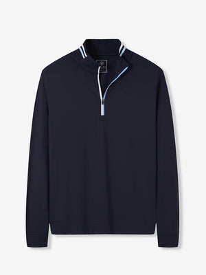 4-Way Stretch Ribbed 1/4 Zip Sweatshirt